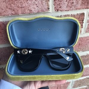 Gucci Round-frame acetate sunglasses with star
